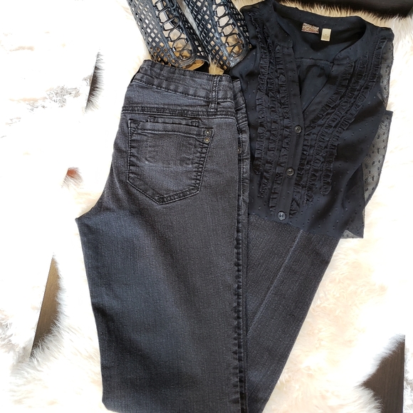 Jolt 6pkt Faded Black Jeans 👖 - Picture 4 of 5